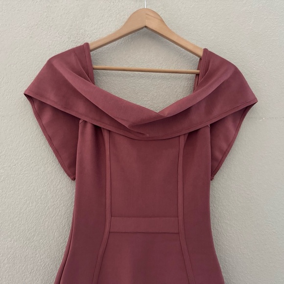 House of CB Danae Off Shoulder Bandage Dress Med Pink Bodycon Feminine Cocktail - Picture 7 of 13